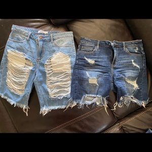 Distressed jeans